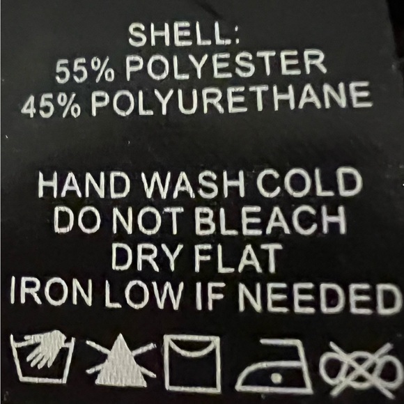 PEACH LOVE CALIFORNIA gingerbread black pleather sleeveless holiday dress S M L - Picture 5 of 7